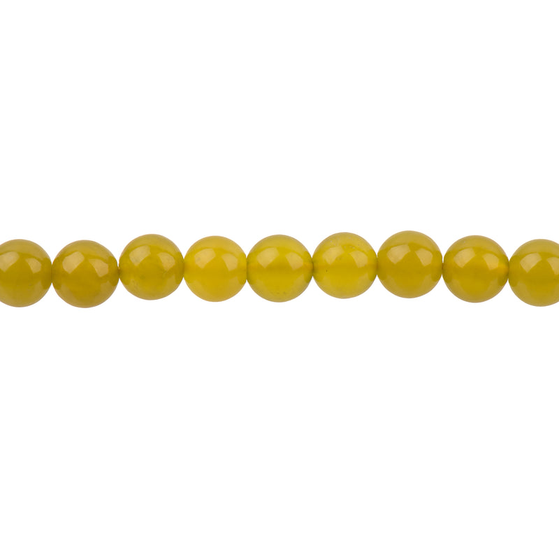8mm OLIVE Jade Beads, Round Natural Jade Beads, Half Strand, about 26 beads, gjd0047