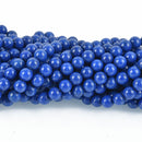 8mm DARK BLUE Round Jade Gemstone Beads, full strand, about 49 beads gjd0139