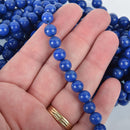 8mm DARK BLUE Round Jade Gemstone Beads, full strand, about 49 beads gjd0139