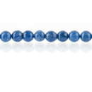 6mm Round Faceted DENIM BLUE JADE Gemstone Beads, full strand, 63 beads, gjd0205