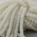 8mm WHITE Frosted JADE Round Beads, Matte Natural Gemstone Beads, full strand, about 56 beads, gjd0212