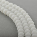 10mm WHITE Frosted JADE Round Beads, Matte Natural Gemstone Beads, full strand, about 40 beads, gjd0213
