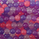 8mm PINK PURPLE Mix Round JADE Beads, Gemstone Beads, full strand, about 48 beads, gjd0215
