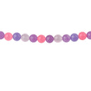 8mm PINK PURPLE Mix Round JADE Beads, Gemstone Beads, full strand, about 48 beads, gjd0215