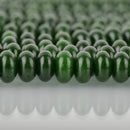 8mm EMERALD GREEN JADE Beads, Rondelle Gemstone Beads, Smooth, full strand, 75 beads per strand, gjd0217