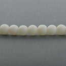 12mm WHITE Frosted JADE Round Beads, Matte Natural Gemstone Beads, full strand, about 34 beads, gjd0218