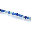 6mm BLUE MIX Round JADE Beads, Blue Gemstone Beads, full strand, about 62 beads, gjd0219