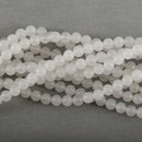6mm WHITE JADE Round Beads, Smooth Natural Gemstone Beads, full strand, about 72 beads, gjd0222