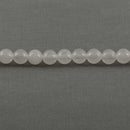 6mm WHITE JADE Round Beads, Smooth Natural Gemstone Beads, full strand, about 72 beads, gjd0222