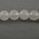 6mm WHITE JADE Round Beads, Smooth Natural Gemstone Beads, full strand, about 72 beads, gjd0222