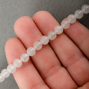 6mm WHITE JADE Round Beads, Smooth Natural Gemstone Beads, full strand, about 72 beads, gjd0222