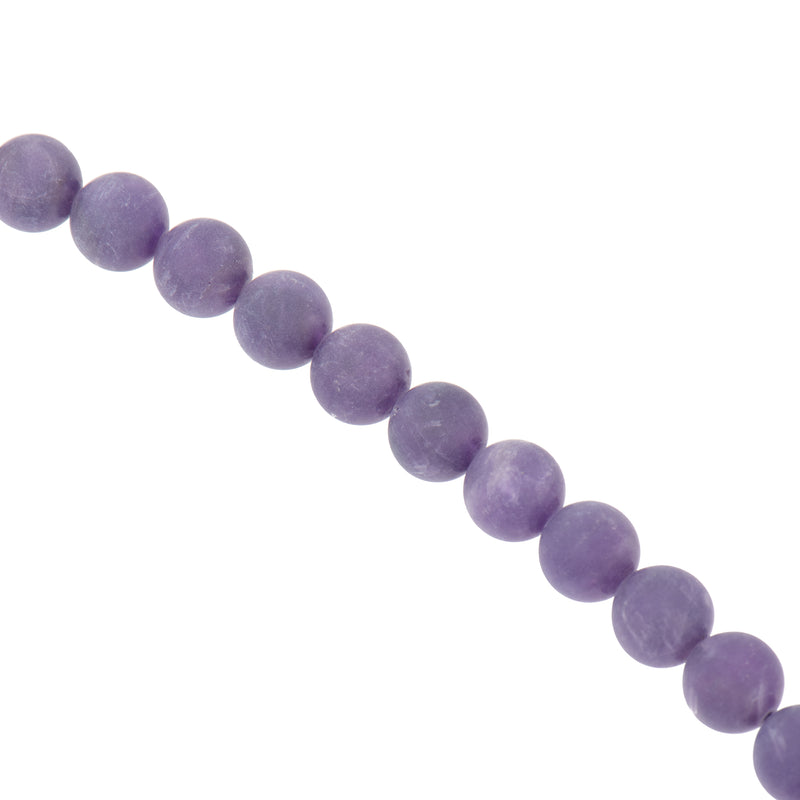 10mm PURPLE Frosted AMETHYST Round Beads, Matte Natural Gemstone Beads, full strand, about 39 beads, gjd0223