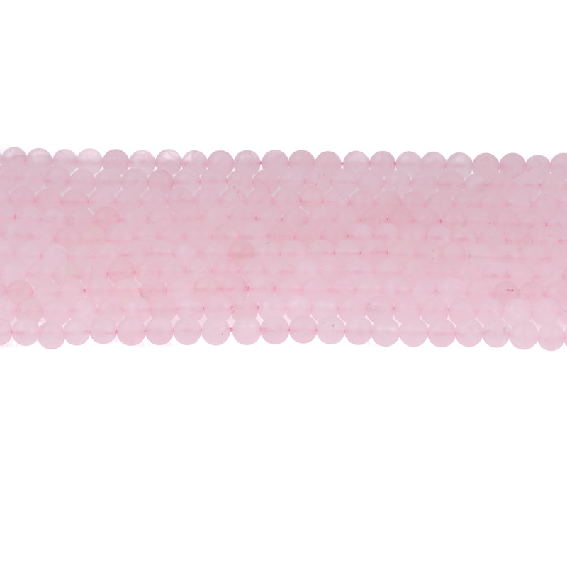 8mm PINK Frosted JADE Round Beads, Matte Natural Gemstone Beads, full strand, about 46 beads, gjd0226