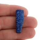Blue LAPIS LAZULI Gemstone Stick Beads, 1-1/4" to 1-1/2", polished natural gemstone, full strand, about 41 beads, gla0019
