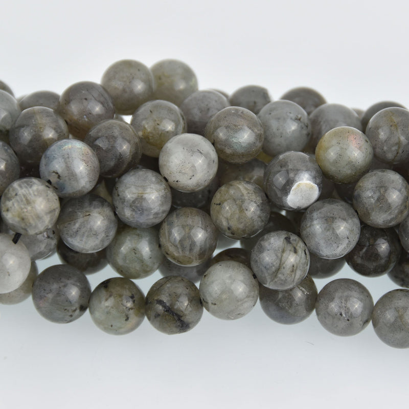 10mm Natural LABRADORITE Round Beads, strand, glb0005