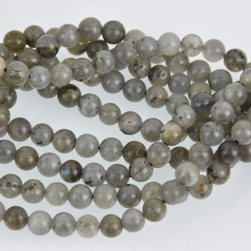 6mm LABRADORITE Round Beads, Natural Gemstone Labradorite Beads, full strand, glb0007