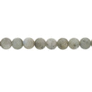 8mm Gray Frosted LABRADORITE Round Beads, Matte Natural Gemstone Beads, full strand, about 50 beads, glb0015