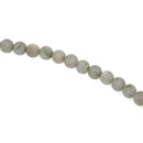 8mm Gray Frosted LABRADORITE Round Beads, Matte Natural Gemstone Beads, full strand, about 50 beads, glb0015