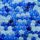 4mm BLUE MIX Round JADE Beads, Blue Gemstone Beads, full strand, about 93 beads, gjd0209