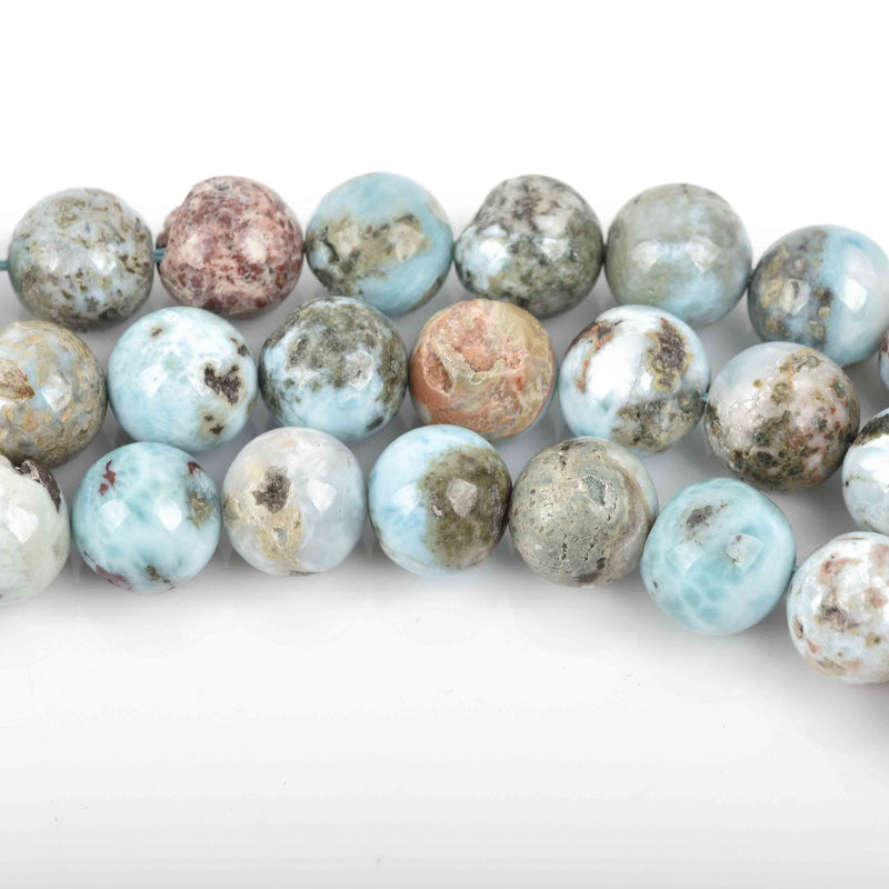 6mm NATURAL LARIMAR Round Beads full strand about 65 beads, glr0005