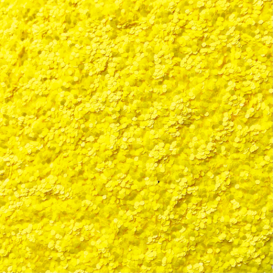 ELECTRIC YELLOW Glitter, Pearl Chunky Glitter, GLT0009