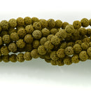 8mm LIME GREEN LAVA Beads, Aromatherapy Beads, Round Diffuser Beads, Essential Oil Beads, full strand, 50 beads per strand, glv0038