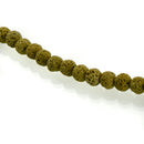 8mm LIME GREEN LAVA Beads, Aromatherapy Beads, Round Diffuser Beads, Essential Oil Beads, full strand, 50 beads per strand, glv0038
