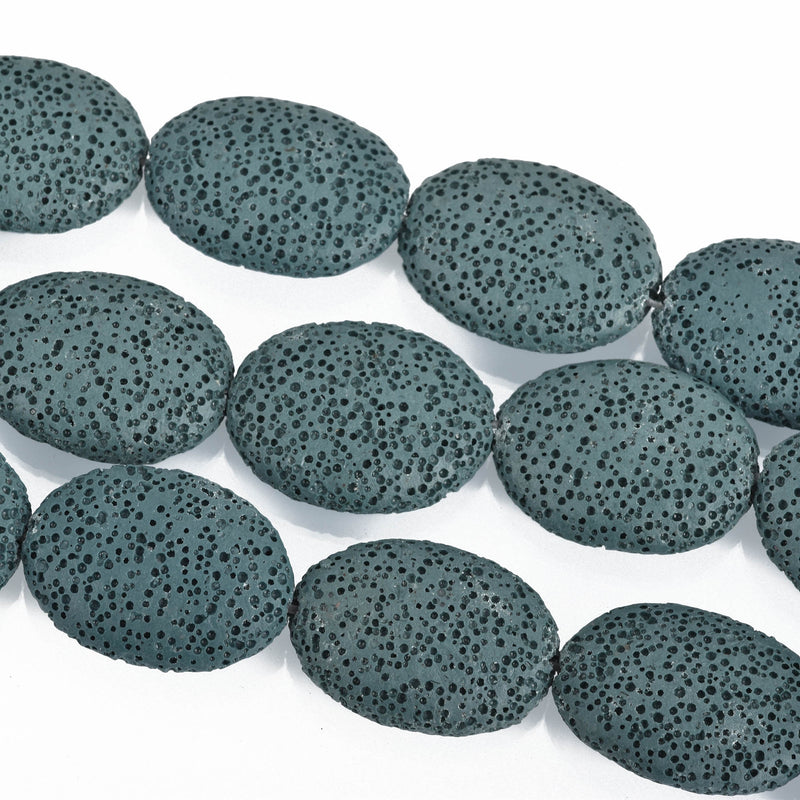 oval lava beads