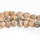 6mm-8mm AFRICAN OPAL Beads, cube nuggets, natural gemstones, full strand, gms0010