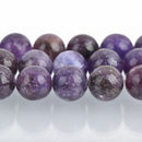 10mm PURPLE LEPIDOLITE Round Gemstone Beads, lots of pretty chatoyance, full strand, about 40 beads, gms0041