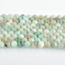8mm Green CHRYSOCOLLA Gemstone Beads Round Smooth 48 beads gms0078