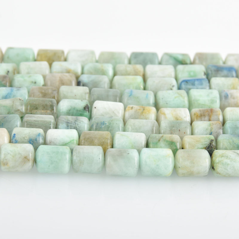 10mm Green CHRYSOCOLLA Gemstone Beads Barrel Smooth strand gms0079