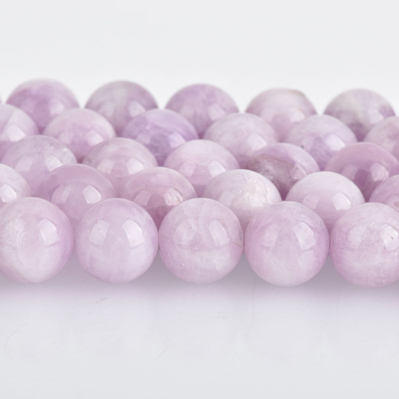 12mm Lavender KUNZITE Round Gemstone Beads, natural color full strand 34 beads, gms0080