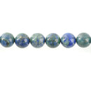 10mm AZURITE MALACHITE ROUND Gemstone Beads, natural gemstone, blue green, full strand, gmx0025