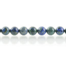 10mm AZURITE MALACHITE ROUND Gemstone Beads, natural gemstone, blue green, full strand, gmx0025