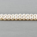 8mm-9mm OVAL Off White Cultured Freshwater Pearls Beads, full strand, about 44 beads, gpe0029