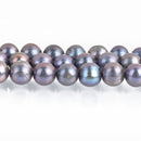 8mm Peacock Blue Cultured Pearl Beads 50 beads gpe0045