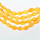 12mm Oval YELLOW QUARTZ Beads, half strand, gqz0028