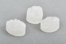 5 DRUZY ROCK CRYSTAL Oval Beads  18x14mm gqz0047