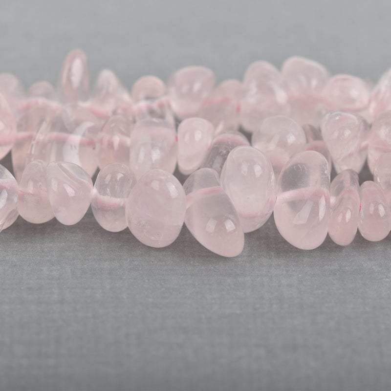 8mm Natural Pink ROSE QUARTZ Nugget Gemstone Beads, about 5-10mm, full strand, gqz0011