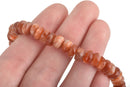 8mm OREGON SUNSTONE Rondelle Beads 8" strand of loose beads GSU0001