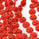 15mm PUMPKIN ORANGE Howlite Jack O Lantern Beads 26 beads full strand how0015