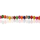 15" Strand Synthetic Turquoise Howlite STONE SKULL Beads . Drilled side-to-side hard to find how0159