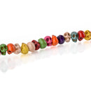 15" Strand Synthetic Turquoise Howlite STONE SKULL Beads . Drilled side-to-side hard to find how0159