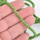 4mm Howlite Stone Beads ROUND Ball, KELLY GREEN, full strand, how0229