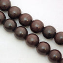 8mm Howlite Beads ROUND Ball JET BLACK full strand how0223