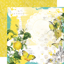 Simple Vintage Lemon Twist COLLECTION KIT by Simple Stories - 12x12" Pieces, Bright Paper Pack and Stickers for Scrapbooking, junk journaling pap0040