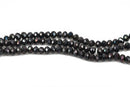 4mm METALLIC HEMATITE Rondelle Crystal Beads, Faceted Opaque Glass Crystal Beads, 145 beads, bgl1538