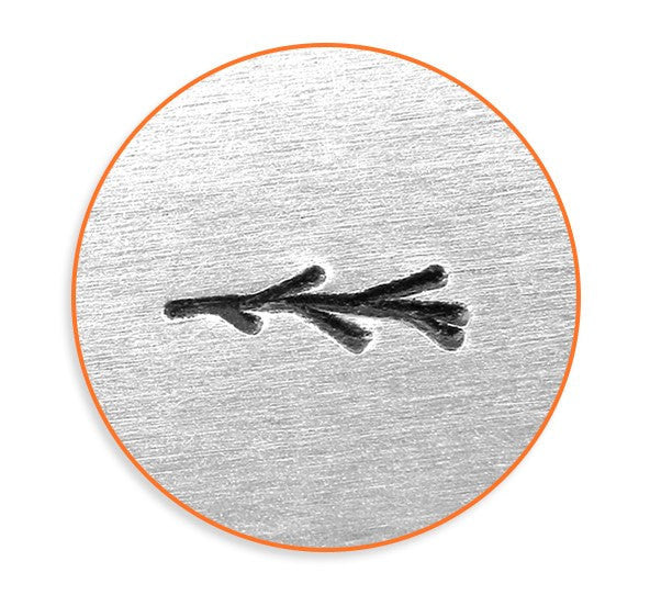 6mm CURVED BRANCH BORDER Metal Stamp, ImpressArt Metal Design Stamp, nature tree twig, tol0577