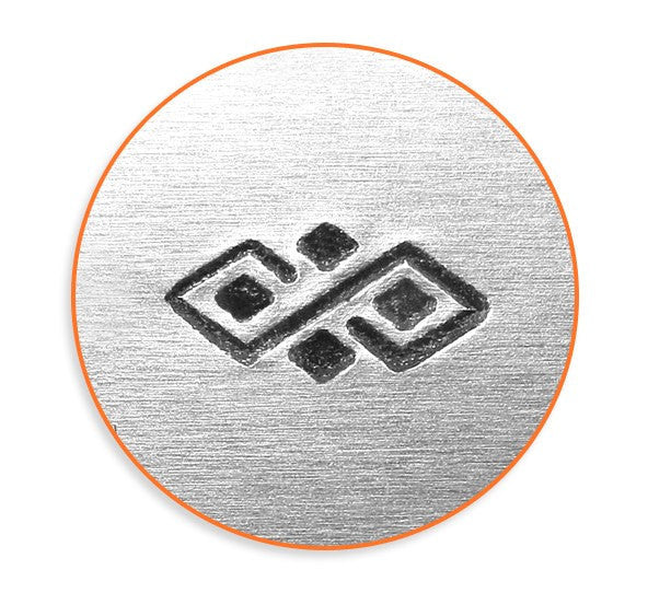 6mm DIAMOND PATTERN BORDER Metal Stamp, ImpressArt Metal Design Stamp, tol0572